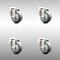 Service Caster 3 Inch 316SS Thermoplastic Rubber Wheel Swivel Bolt Hole Caster Set SCC SCC-SS316BH20S314-TPRB-4 - alternate 1